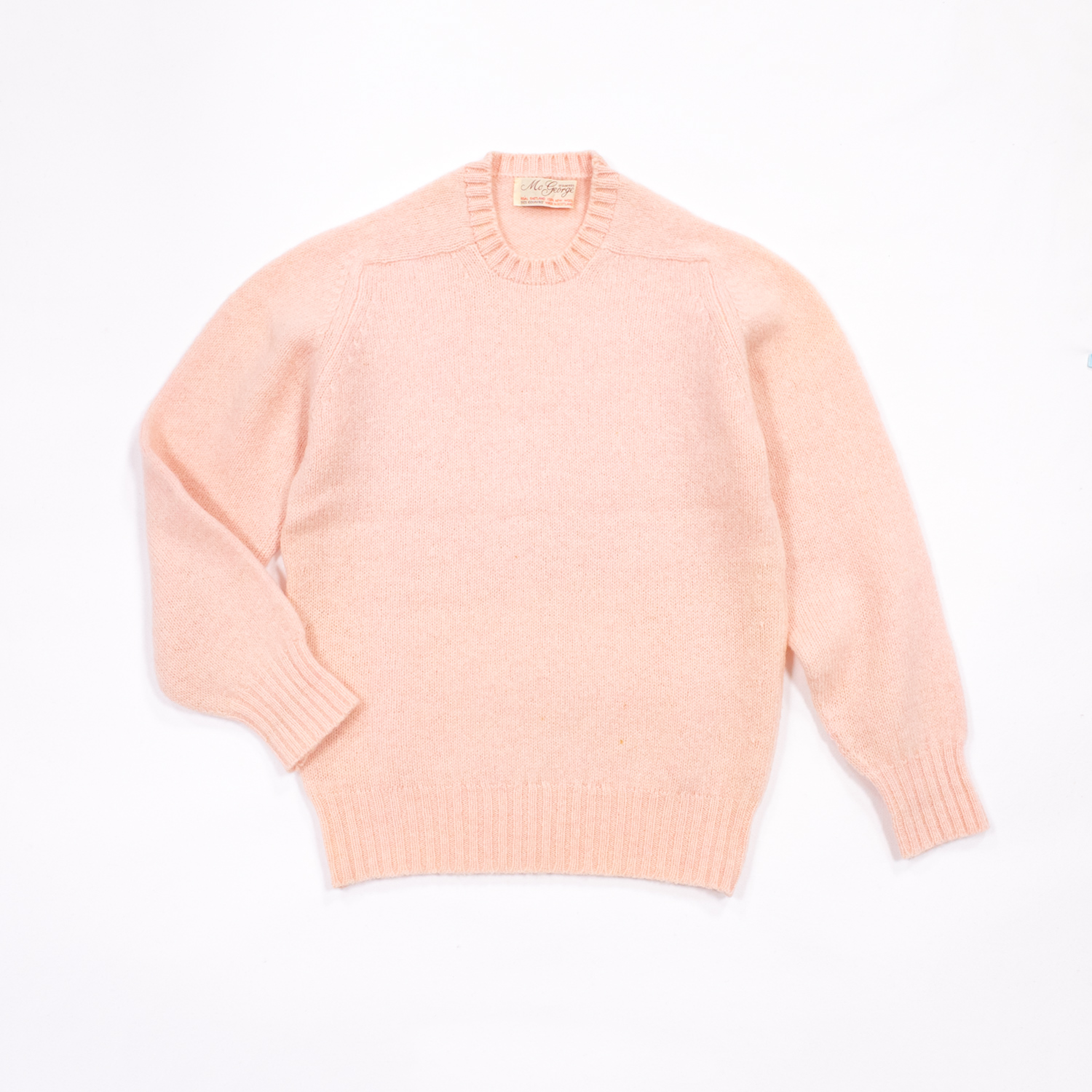 リペアユーズド・ヴィンテージマックジョージ・シェットランドセーター・チェリーシャーベット