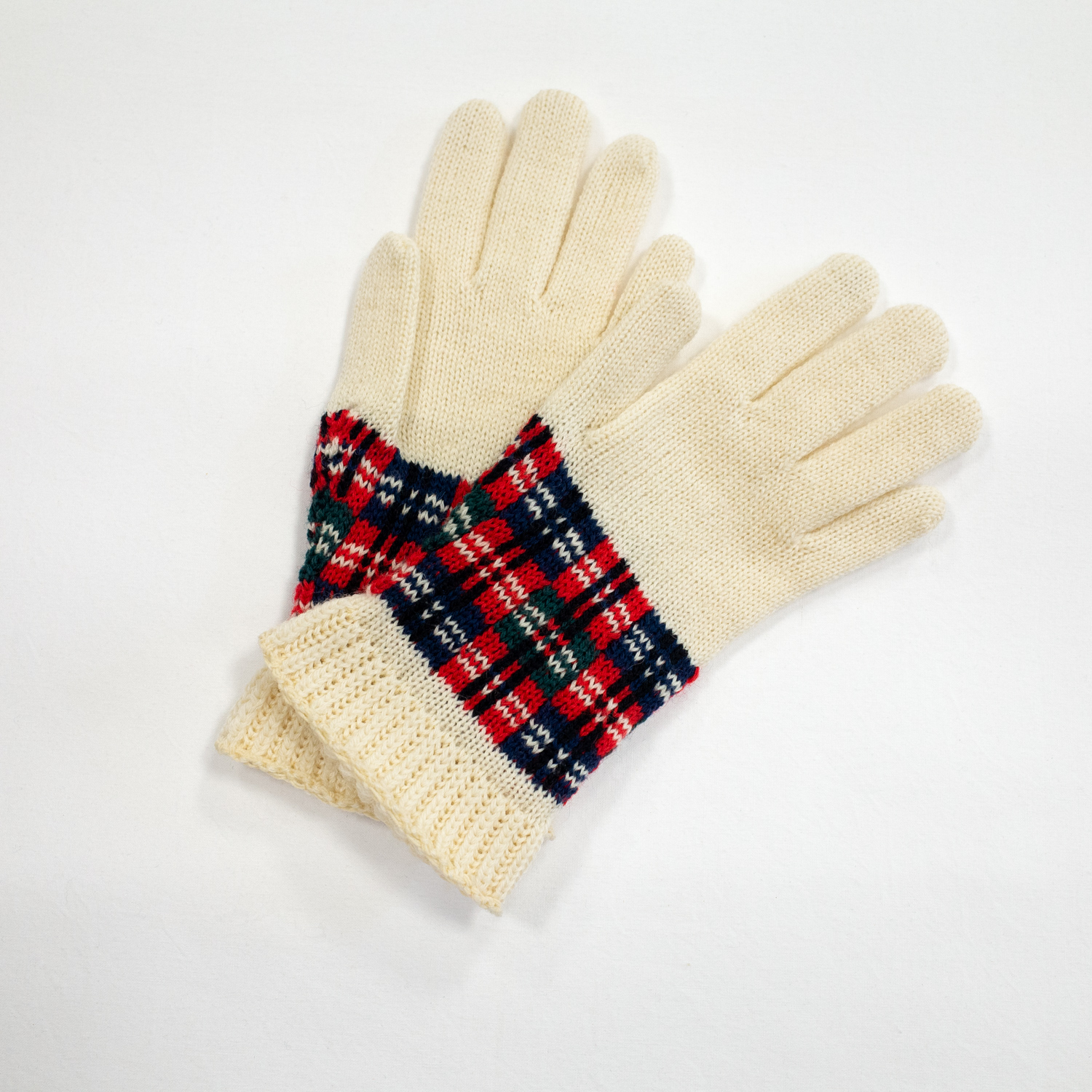 ペンドルトンレディースニットグローブクリスマスチェック